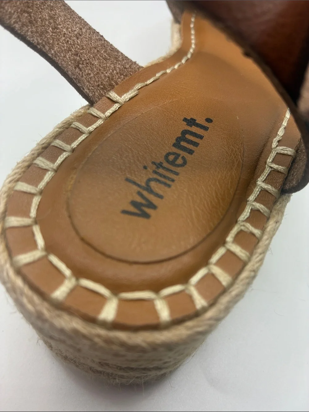 WHITE. MT  WOMAN’ SANDALS / ESPERDRILL  OPEN TOE/ BUCKLE CLOSURE / 8.5